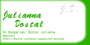 julianna dostal business card